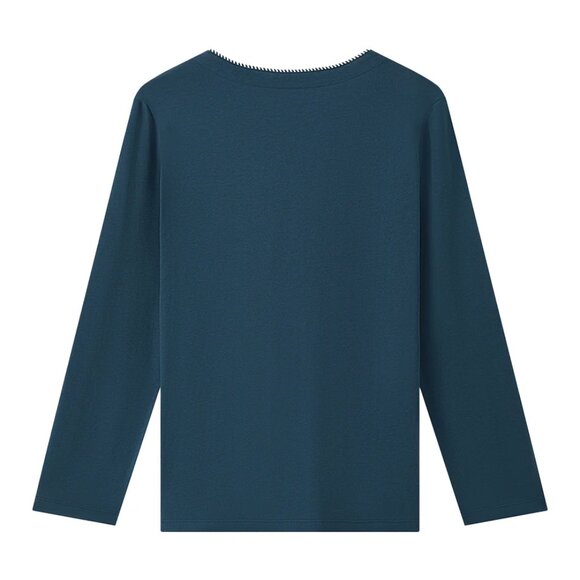 NEW ❤️  2 Piece UNDERSTANCE Long Pajama Set in INK BLUE. Super Comfy Size XL - Picture 10 of 10